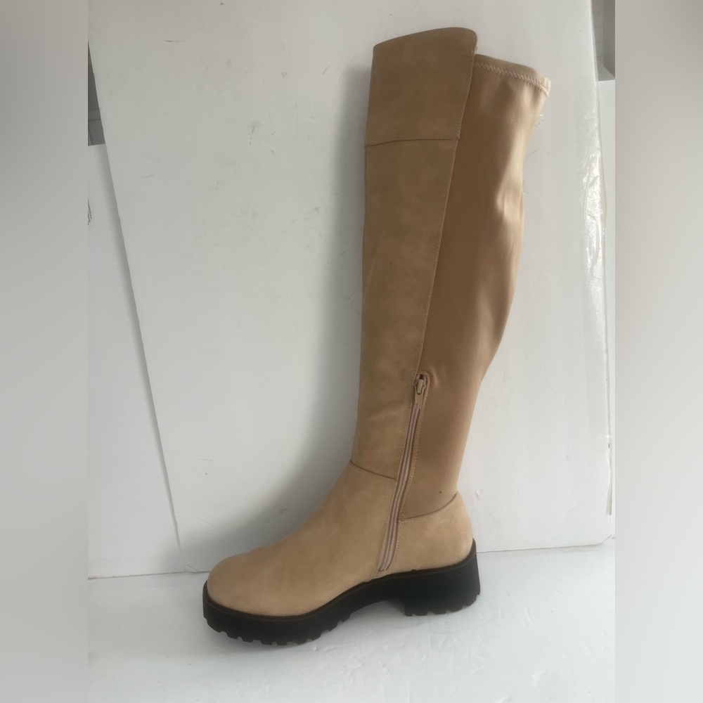 Dirty Laundry Women Tan Manifest Over the Knee Lug Sole Chunky Heel Boot Size 11 - Picture 7 of 11